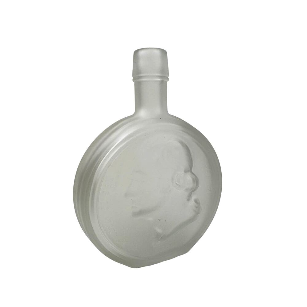 VINTAGE Wheaton George Washington Frosted Glass President Decanter Bottle